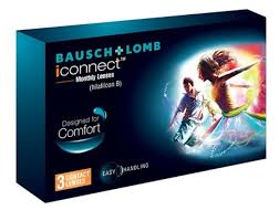 Bausch & Lomb iConnect Monthly Contact Lens - 3 Lens/Box (-6.0)